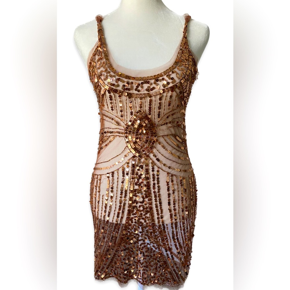 Y2k Sequin Camisole Dress/Coverup